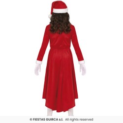 DEGUISEMENT FILLE MERE NOEL ROBE LONGUE TAILLE 5-6 ANS