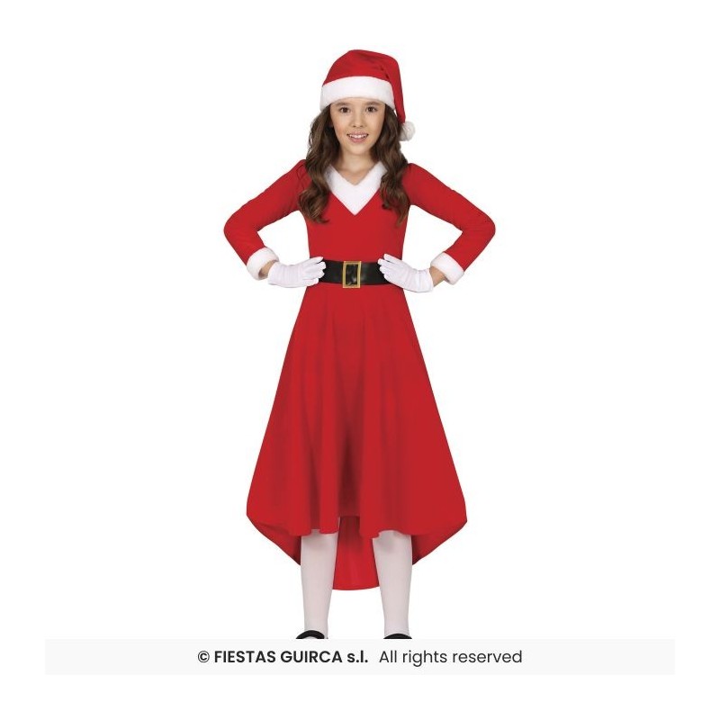 DEGUISEMENT FILLE MERE NOEL ROBE LONGUE TAILLE 10-12 ANS DEGUISEMENT FILLE MERE NOEL ROBE LONGUE TAILLE 10-12 ANS