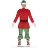 DEGUISEMENT LUTIN DE NOEL SANTA HELPER HOMME TAILLE 48-50 OU M