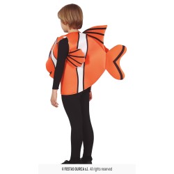 DEGUISEMENT ENFANT POISSON CLOWN ORANGE TAILLE 5-6 ANS