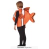 DEGUISEMENT ENFANT POISSON CLOWN ORANGE TAILLE 5-6 ANS