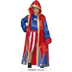 DEGUISEMENT ENFANT BOXEUR ROUGE ET BLEU TAILLE 5-6 ANS