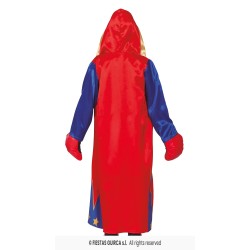 DEGUISEMENT ENFANT BOXEUR ROUGE ET BLEU TAILLE 5-6 ANS