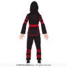 DEGUISEMENT ENFANT  NINJA ROUGE NOIR  TAILLE 10-12 ANS