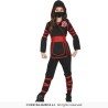 DEGUISEMENT ENFANT  NINJA ROUGE NOIR  TAILLE 7-9 ANS DEGUISEMENT ENFANT  NINJA ROUGE NOIR  TAILLE 7-9 ANS