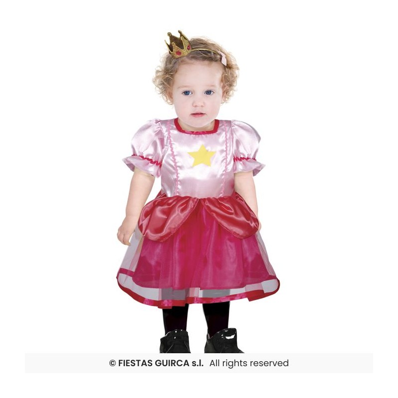 DEGUISEMENT BEBE PRINCESSE ROSE TAILLE 12-18 MOIS