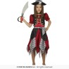 DEGUISEMENT ENFANT FILLE  PIRATE ROBE TAILLE 10-12 ANS 