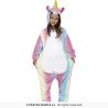 DEGUISEMENT PYJAMA KUGURUMI MULTICOLORE LICORNE TAILLE 5-6 ANS 