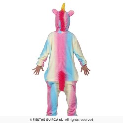DEGUISEMENT PYJAMA KUGURUMI MULTICOLORE LICORNE TAILLE 5-6 ANS 