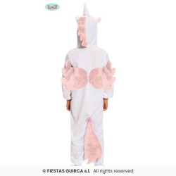 DEGUISEMENT ENFANT PYJAMA OU KUGURUMI LICORNE BLANCHE ET ROSE TAILLE 3-4 ANS 