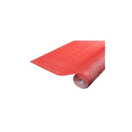 NAPPE DAMASSEE ROUGE 1.18 X 6 M