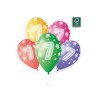 5 BALLONS BIO LATEX CHIFFRE 7