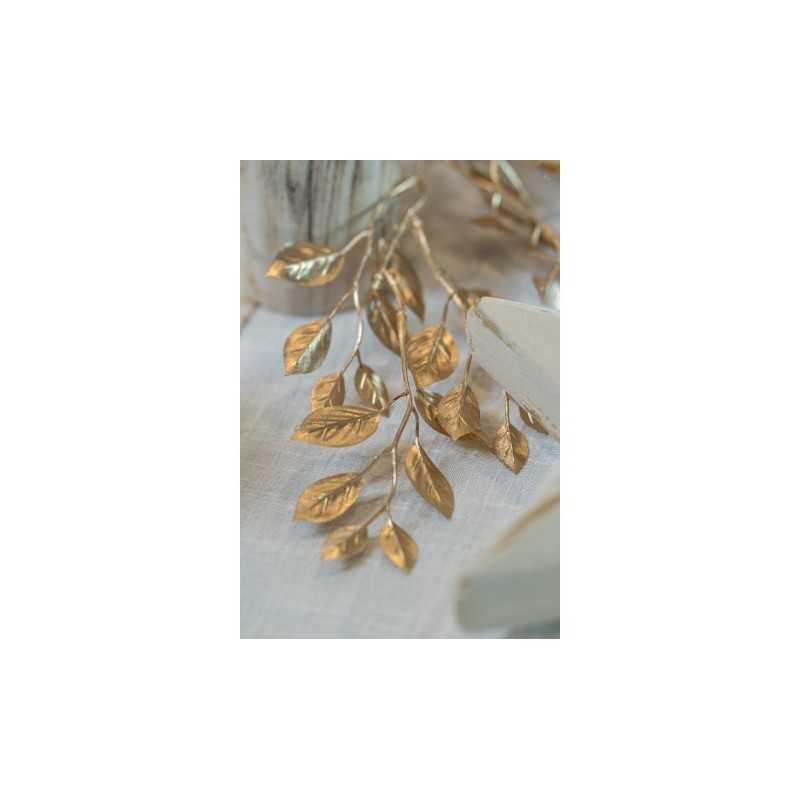 GUIRLANDE FEUILLES DE GARDENA DOREES 20 CM X 1.50 M
