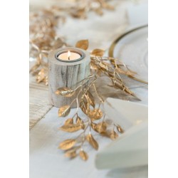 GUIRLANDE FEUILLES DE GARDENA DOREES 20 CM X 1.50 M