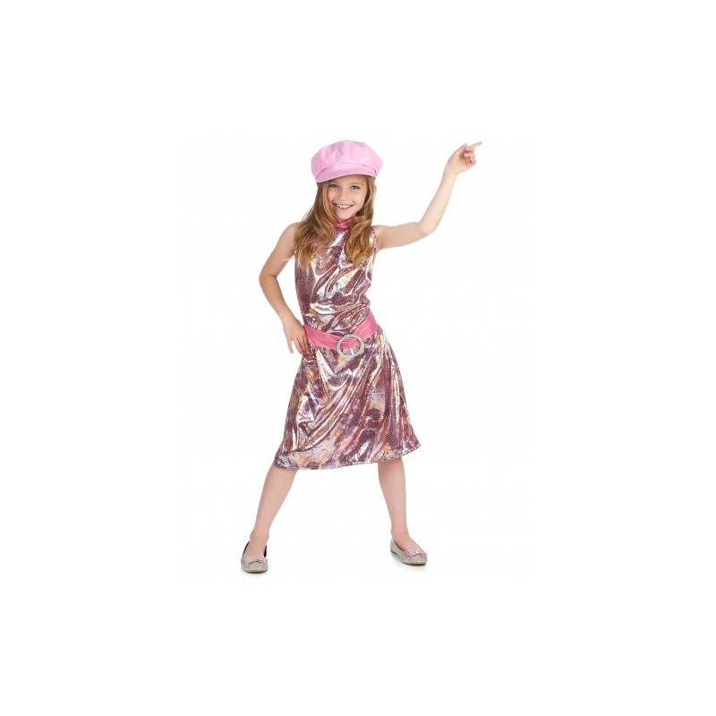 DEGUISEMENT FILLE DISCO ROBE SERPENT TAILLE 6 ANS OU 116 CM