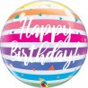 BALLON BUBBLE 56 CM HAPPY BIRTHDAY MULTICOLORE BALLON BUBBLE 56 CM HAPPY BIRTHDAY MULTICOLORE