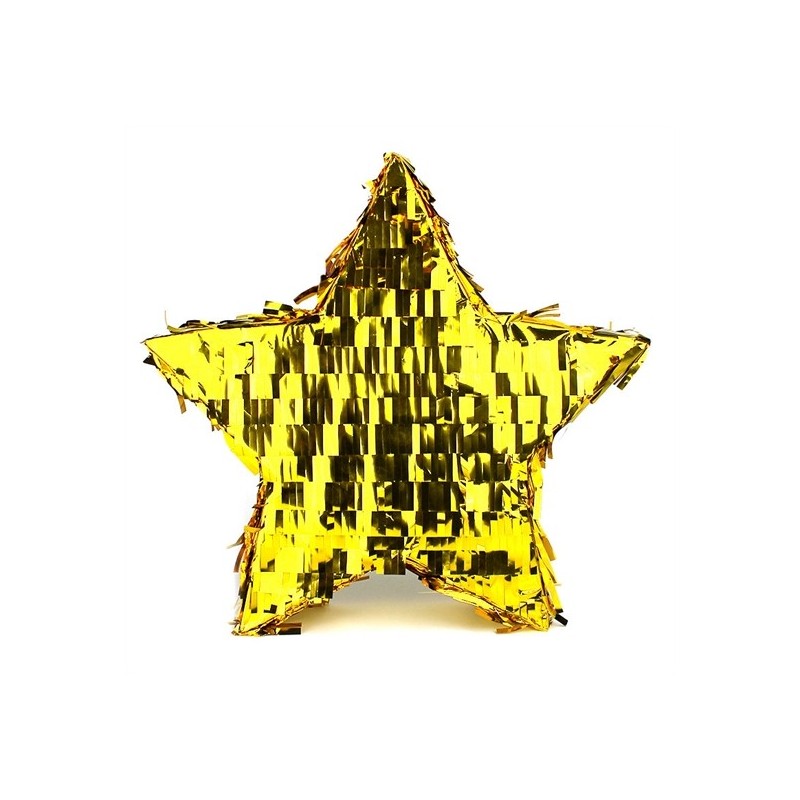 PINATA ETOILE OR EN 3D A TAPER 33 x 33 CM PINATA ETOILE OR EN 3D A TAPER 33 x 33 CM