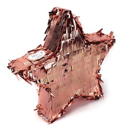PINATA ETOILE ROSE GOLD EN 3D A TAPER 33 x 33 CM
