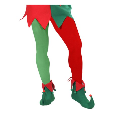 COLLANT ROUGE ET VERT LUTIN OU ELF DE NOEL