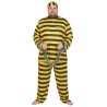 DEGUISEMENT PRISONNIER NOIR/JAUNE DALTON TAILLE XXL DEGUISEMENT PRISONNIER NOIR/JAUNE DALTON TAILLE XXL