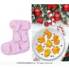 MOULE EN SILICONNE POUR 7 BISCUITS DE NOEL 26 CM CHAUSSETTE DE NOEL