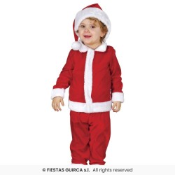 DEGUISEMENT PERE NOEL ROUGE BEBE TAILLE 18-24 MOIS