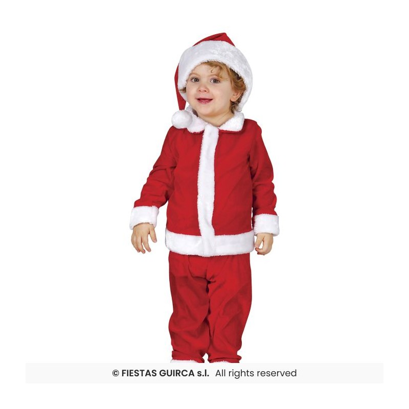 DEGUISEMENT PERE NOEL ROUGE BEBE TAILLE 18-24 MOIS