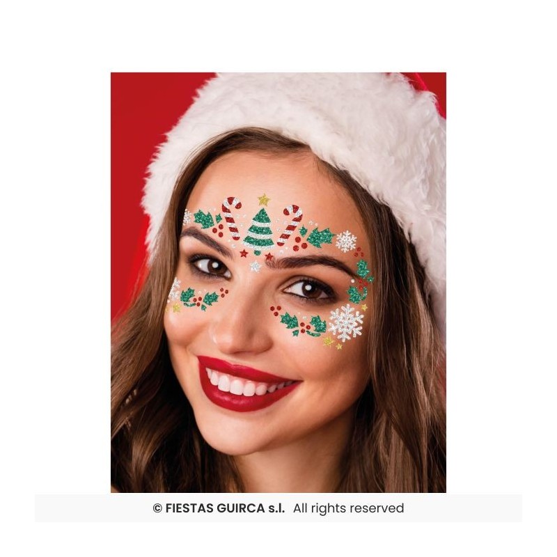 BIJOUX OU STICKER DE VISAGE STRASS SAPINS DE NOEL BIJOUX OU STICKER DE VISAGE STRASS SAPINS DE NOEL