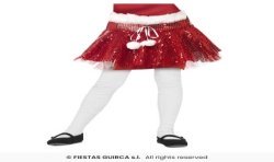 TUTU DE NOEL ROUGE A PAILLETTES ENFANT