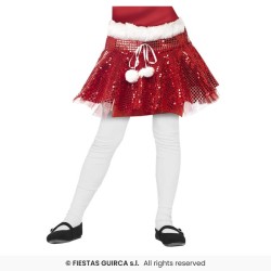 TUTU DE NOEL ROUGE  A PAILLETTES ENFANT