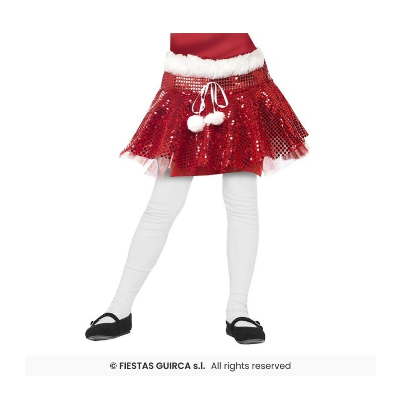 TUTU DE NOEL ROUGE  A PAILLETTES ENFANT