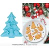 MOULE EN SILICONNE POUR 6 BISCUITS DE NOEL 20 X 23 CM SAPIN DE NOEL