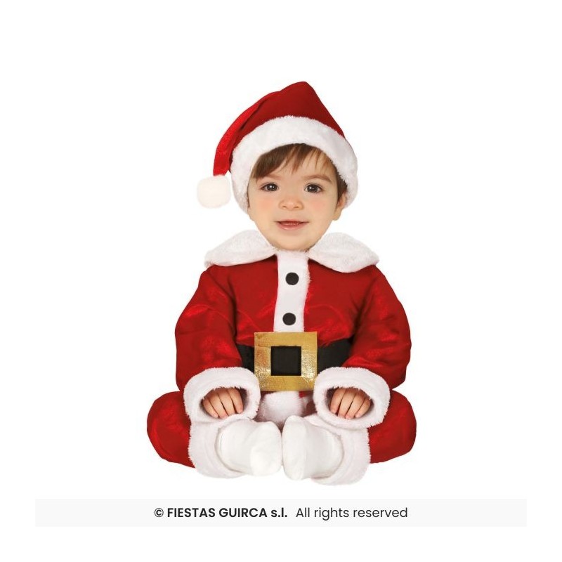 DEGUISEMENT BEBE PERE NOEL ROUGE COL BLANC TAILLE 12-18 MOIS DEGUISEMENT BEBE PERE NOEL ROUGE COL BLANC TAILLE 12-18 MOIS