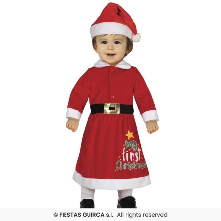 DEGUISEMENT BEBE MERE NOEL MY FIRST CHRISTMAS TAILLE 18-24 MOIS