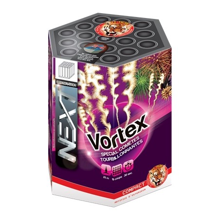 FEU D'ARTIFICE COMPACT VORTEX 19 COUPS 