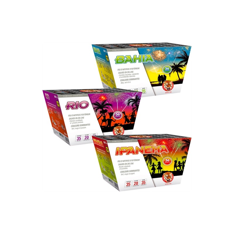 FEU D'ARTIFICE COMPACTS BAHIA EVENTAIL Z-RAY