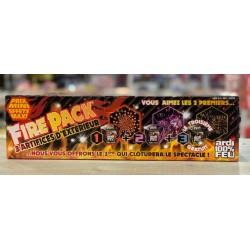 100% FEU FIRE PACK 3 ARTIFICES POUR LE PRIX DE 2