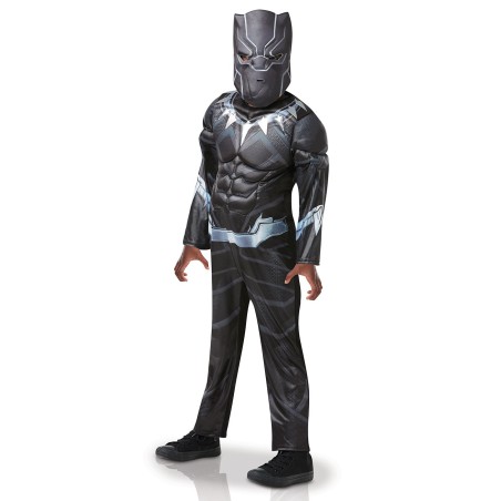 DEGUISEMENT BLACK PANTHER LUXE REMBOURE TAILLE 7-8 ANS
