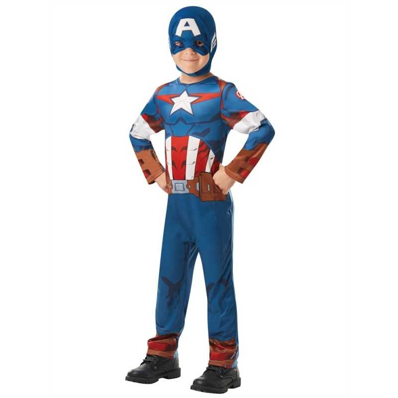 DEGUISEMENT CAPTAIN AMERICA CLASSIQUE TAILLE 3-4 ANS
