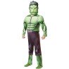 DEGUISEMENT HULK MUSCLES REMBOURES LUXE TAILLE 3-4 ANS 