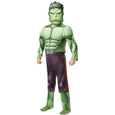 DEGUISEMENT HULK MUSCLES REMBOURES LUXE TAILLE 7-8 ANS 