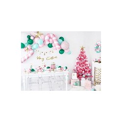 20 SERVIETTES BLANCHE SAPIN DE NOEL MERRY CHRISTMAS OR 16 X 16 CM 