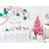 20 SERVIETTES BLANCHE SAPIN DE NOEL MERRY CHRISTMAS OR 16 X 16 CM 
