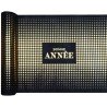 CHEMIN DE TABLE NOIR ET OR BONNE ANNEE 30 CM X 5 M