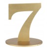 MARQUE TABLE CHIFFRE 7 METALLISE OR 14 x 9.5 x 17 CM