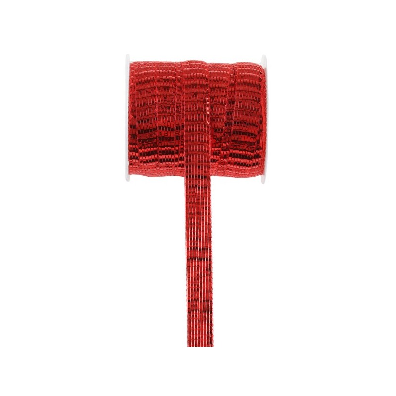 RUBAN BRILLANT ROUGE 10 MM X 5 M RUBAN BRILLANT ROUGE 10 MM X 5 M