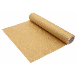 CHEMIN DE TABLE PAILLETTES PREMIUM OR 30 CM X 5 M