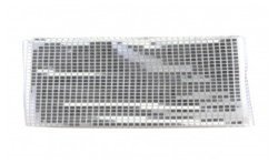 NAPPE PLIEE EFFET BOULE A FACETTES ARGENT 139CM X 240CM