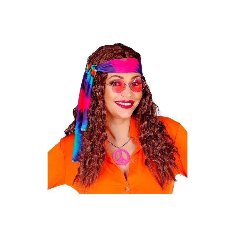 COLLIER HIPPIE ROSE FLUO 