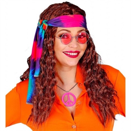 COLLIER HIPPIE ROSE FLUO 